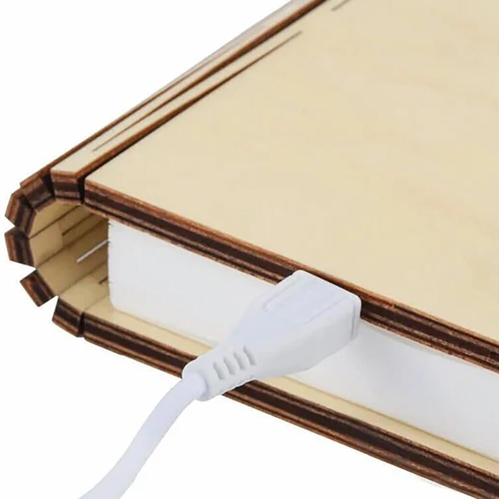 Lampara Libro Plegable de Madera