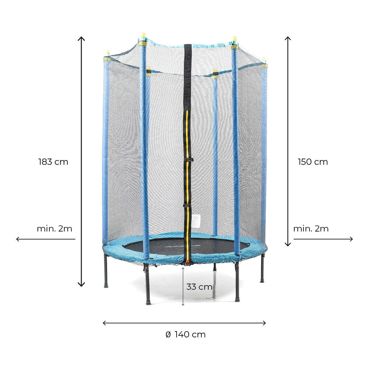 Cama Elástica Infantil con Red de Seguridad
