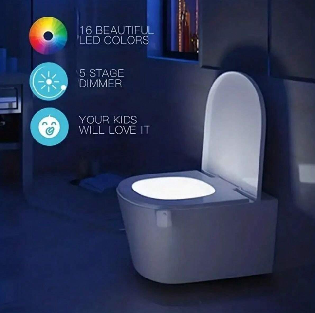 Luces de colores para inodoro con sensor automático