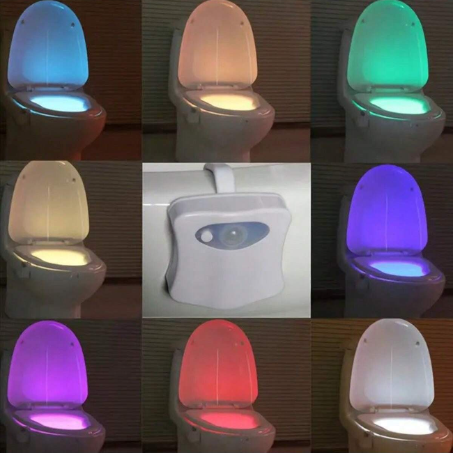 Luces de colores para inodoro con sensor automático