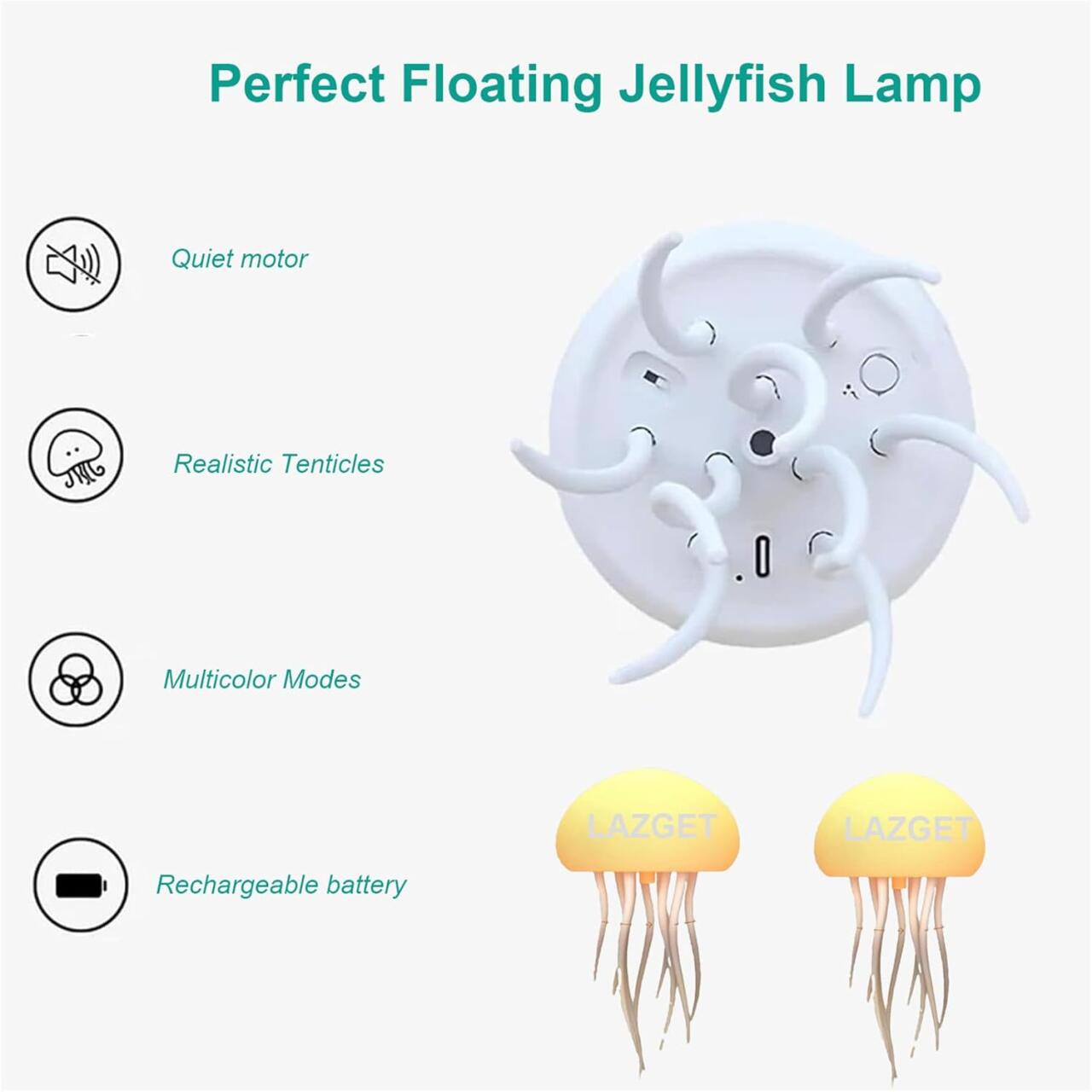 Lámpara Flotante de Medusa LED